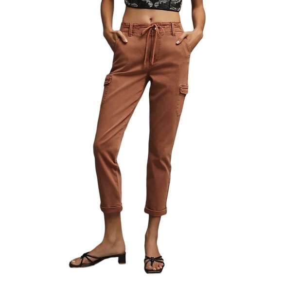 Paige Christy Mid-rise Straight Cargo Jeans Size 27 - Picture 1 of 10
